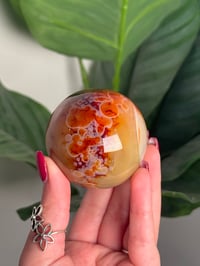 Image 1 of BLUE CARNELIAN SPHERE -MADAGASCAR- C