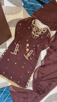 Image 1 of Chocolate Brown farshi 