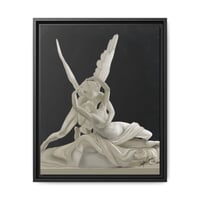 Image 1 of Psyche and Cupid Framed Canvas Print .