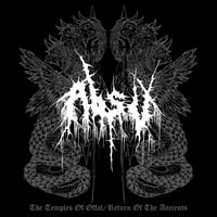 Image 3 of ABSU - THE TEMPLES OF OFFAL/RETURN OF THE ANCIENTS - 35th ANNIVERSARY MUSCLE SHIRT I (BLACK)