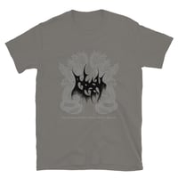 Image 3 of ABSU - THE TEMPLES OF OFFAL/RETURN OF THE ANCIENTS - 35th ANNIVERSARY T-SHIRT II (WHITE, GREY, RED)