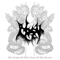 Image 2 of ABSU - THE TEMPLES OF OFFAL/RETURN OF THE ANCIENTS - 35th ANNIVERSARY T-SHIRT II (WHITE, GREY, RED)