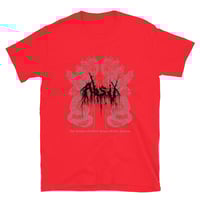 Image 4 of ABSU - THE TEMPLES OF OFFAL/RETURN OF THE ANCIENTS - 35th ANNIVERSARY T-SHIRT I (WHITE, GREY, RED)