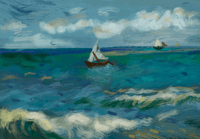 Image 2 of  Van Gogh Seascape Study Unisex Crewneck