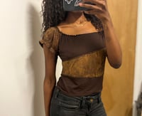 Image 1 of 00s French vintage milkmaid top 