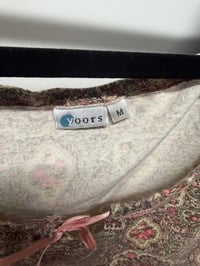 Image 5 of 00s brown and pink paisley baby tee with ribbon