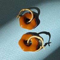 Brown Glass Earrings 