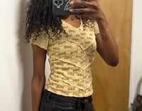 Image 1 of 00s baby tee with micromesh sleeves 