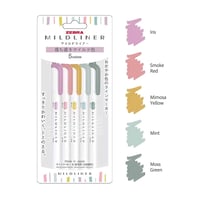Image 1 of [PRE-ORDER] Zebra Mildliner Highlighter (Calm Mild Colors)
