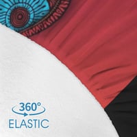 Image 4 of RÊVES D'AFRIQUE Twin Flannel Fitted Sheet