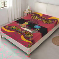 Image 3 of RÊVES D'AFRIQUE Twin Flannel Fitted Sheet