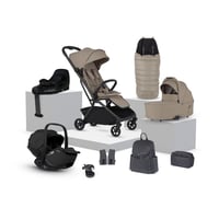 Image 1 of Silver Cross Nia Champagne Travel System & 360 Infant Carrier Bundle