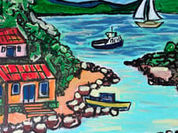 Image 1 of "Wish You Were Here" Original Acrylic 