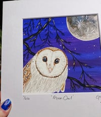 Moon Owl limited edition print 