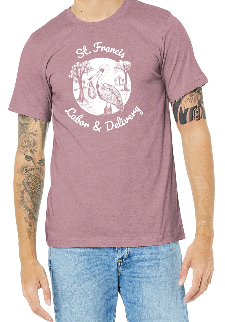 Image of Adult St Francis Labor & Delivery Short Sleeve Tee Pre Order 