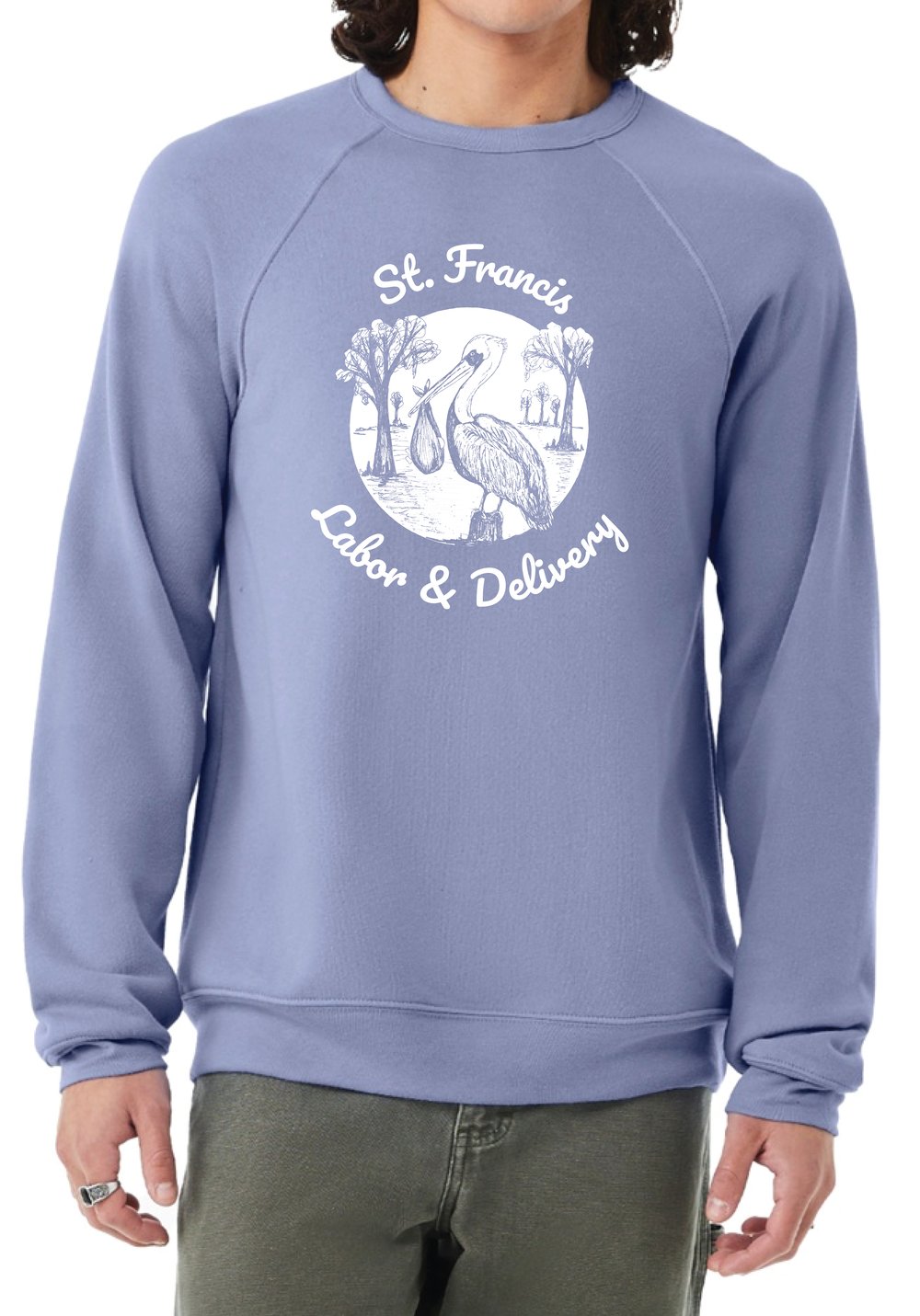 Image of Adult St Francis Labor & Delivery Sweatshirt Pre order 