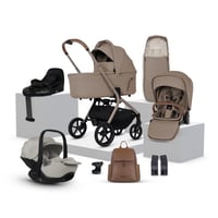 Image 1 of Silver Cross Breez Champagne Travel System Ultimate 360 Infant Carrier Bundle