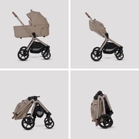 Image 3 of Silver Cross Breez Champagne Travel System Ultimate 360 Infant Carrier Bundle