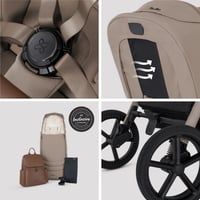 Image 7 of Silver Cross Breez Champagne Travel System Ultimate 360 Infant Carrier Bundle