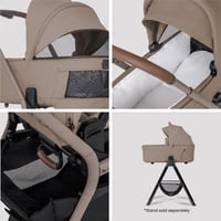 Image 8 of Silver Cross Breez Champagne Travel System Ultimate 360 Infant Carrier Bundle