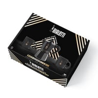 Image 2 of Bialetti Moka Express Black Edition Gift Set - 6 Cup + 2 Mugs