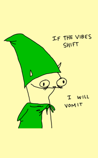 Vibes shift 5x7 numbered and signed PRINT