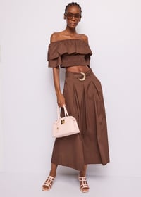 Image 1 of FALDA MARRÓN CHOCOLATE GAUDI