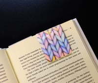 Image 3 of Handmade Fun Magnetic Bookmarks, book, read, knit, crochet, cow, pink, bow, gift