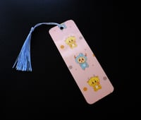 Image 2 of Handmade Fun La Bubu like Bookmark with Blue Tassel, book, reading, gift