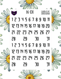 Image 2 of Date Sticker D-D24 Font Redate