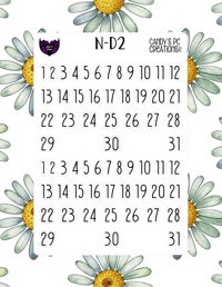 Image 3 of Date Sticker D-D24 Font Redate