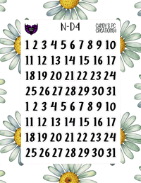 Image 5 of Date Sticker D-D24 Font Redate