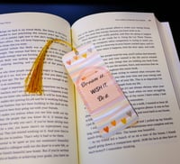 Image 2 of Handmade Boho Styled Bookmark with Tassel, trending, book, reading, gift