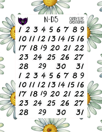 Image 6 of Date Sticker D-D24 Font Redate