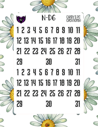 Image 7 of Date Sticker D-D24 Font Redate