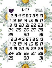 Image 8 of Date Sticker D-D24 Font Redate