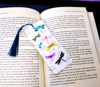 Image 2 of Handmade Dragonfly Bookmark with Tassel, trending, book, reading, gift