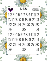 Image 9 of Date Sticker D-D24 Font Redate
