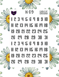 Image 10 of Date Sticker D-D24 Font Redate