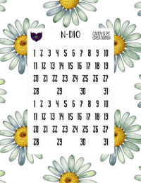 Image 11 of Date Sticker D-D24 Font Redate