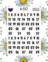 Image 13 of Date Sticker D-D24 Font Redate