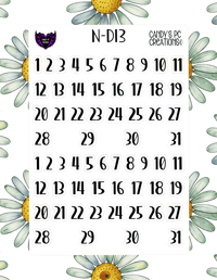 Image 14 of Date Sticker D-D24 Font Redate