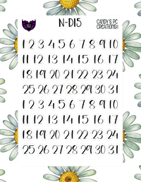 Image 16 of Date Sticker D-D24 Font Redate