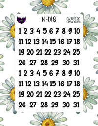 Image 19 of Date Sticker D-D24 Font Redate