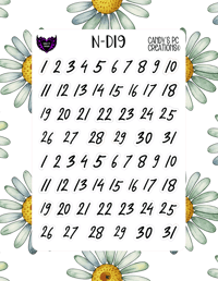 Image 20 of Date Sticker D-D24 Font Redate
