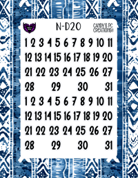 Image 21 of Date Sticker D-D24 Font Redate