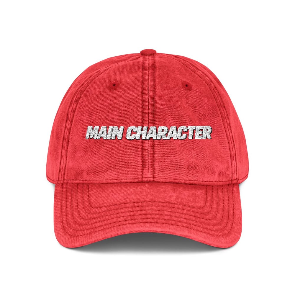 Image of Unisex Main Character Vintage Embroidered Cap
