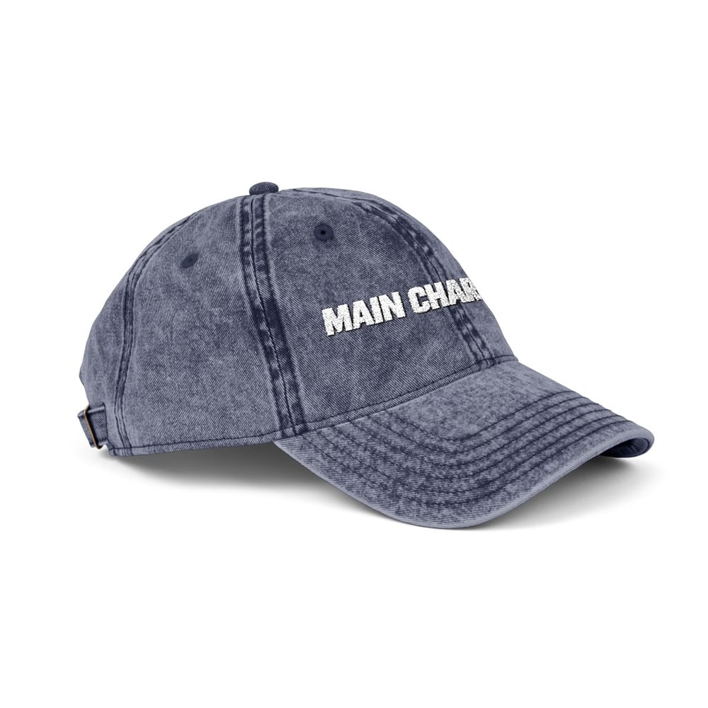 Image of Unisex Main Character Vintage Embroidered Cap