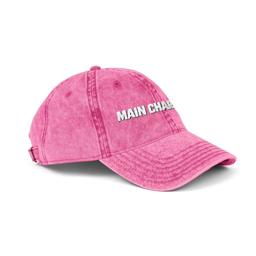 Image of Unisex Main Character Vintage Embroidered Cap