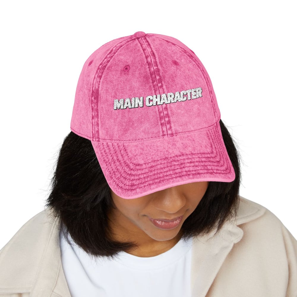 Image of Unisex Main Character Vintage Embroidered Cap